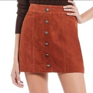 Gianni Bini leather mini skirt